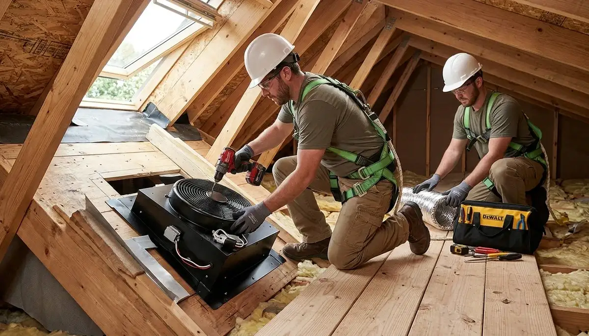 Attic fan installation services for Littleton, Colorado homes by On Call Electrical