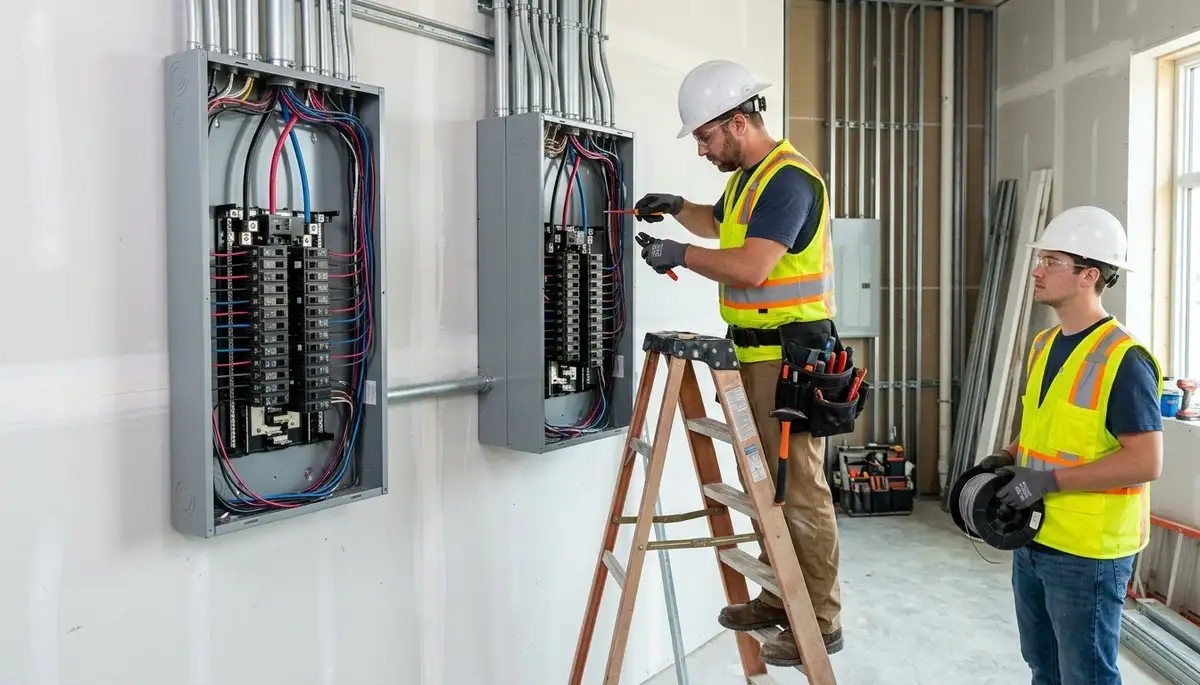 Electrical panel installation by a licensed electrician in a Littleton, CO home