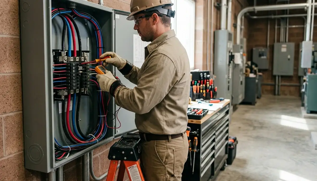 Electrician providing electrical repair service in Littleton, Colorado