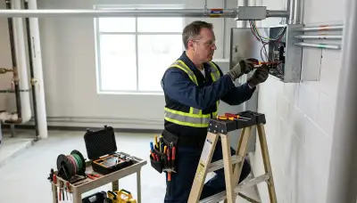 Electrician providing electrical service for a residential home in Littleton, CO