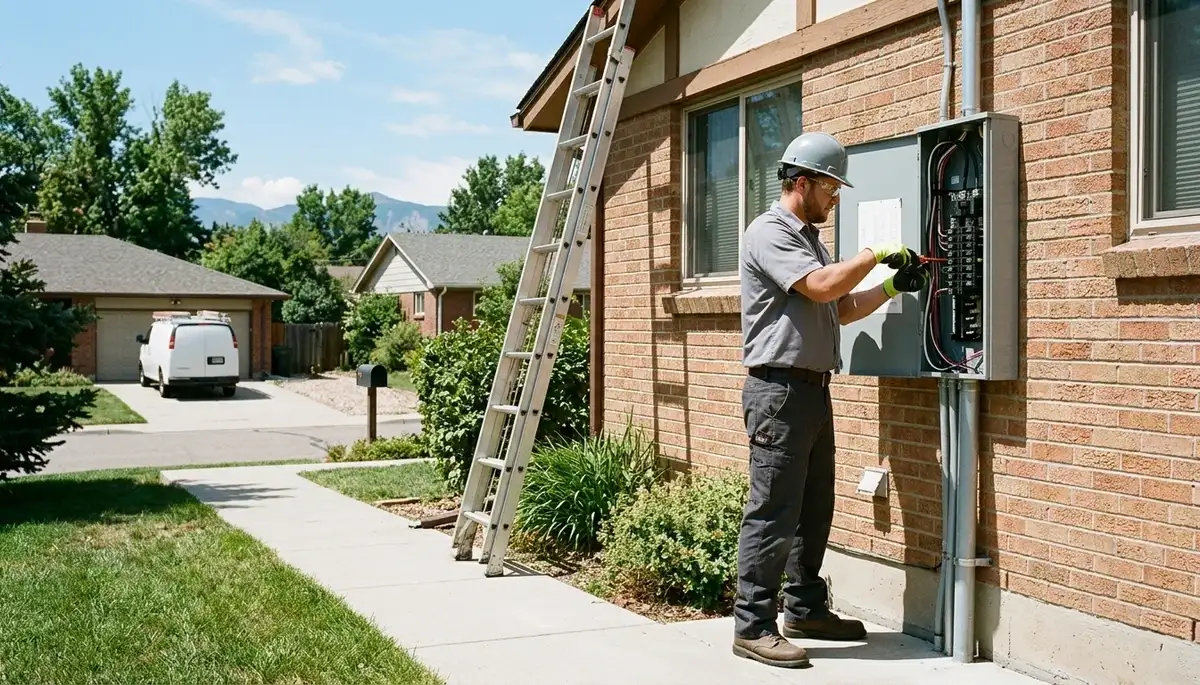 Electrician providing professional electrical services in Littleton, Colorado