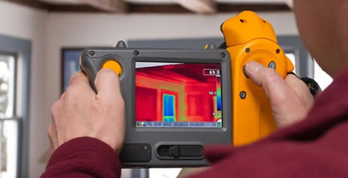 home energy audit service capturing thermal readings to analyze insulation and electrical efficiency in Littleton, CO