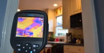 home energy audit service using thermal imaging to evaluate electrical efficiency inside a home in Littleton, CO