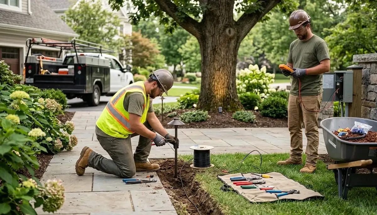 Landscape lighting services for Littleton, CO homes by On Call Electrical