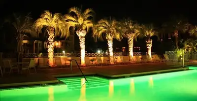 landscape lighting installation services illuminating outdoor recreational areas in Littleton, CO