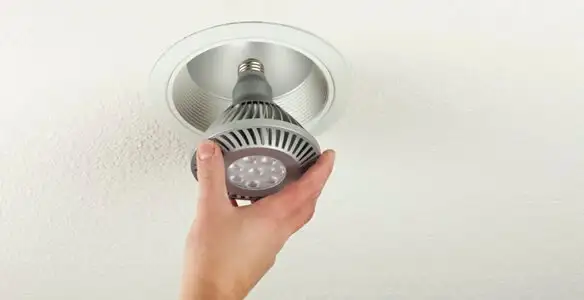 lighting installation service featuring recessed ceiling light installed by licensed professionals in Littleton, CO