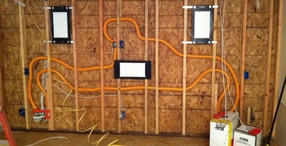 new construction wiring project displaying complete electrical system layout installed by professionals in Littleton, CO