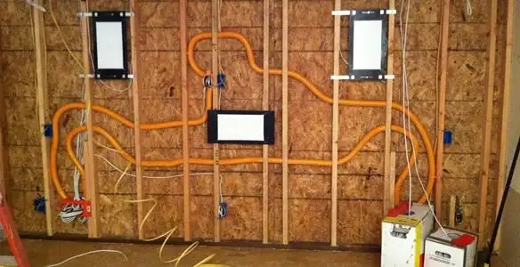 new construction wiring project displaying complete electrical system layout installed by professionals in Littleton, CO