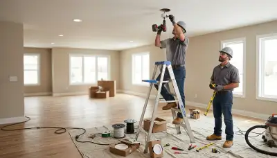 Recessed lighting installation by a licensed electrician in a Littleton, CO home