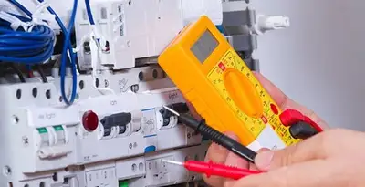 Residential electrician testing home electrical panel for safety and performance in Littleton, CO