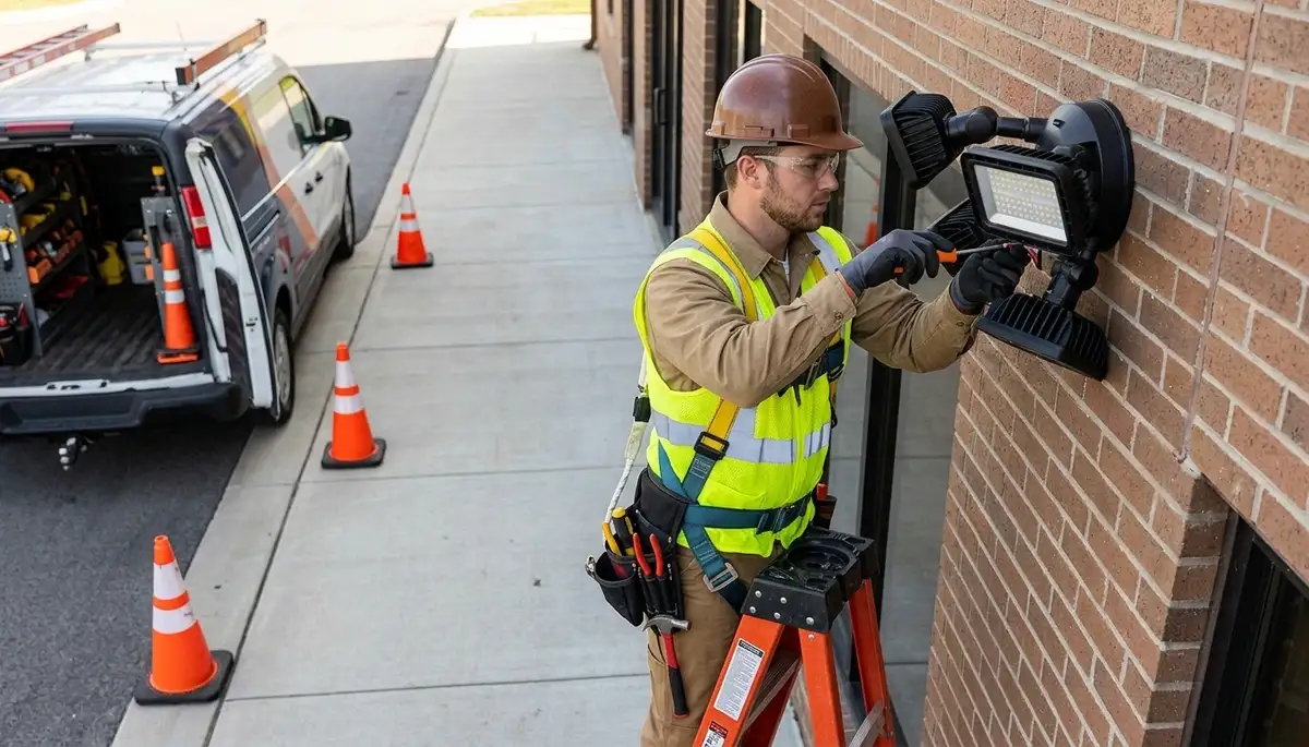 Security light installation and electrical service for Littleton, CO homes by On Call Electrical