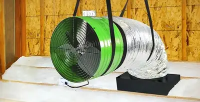 whole house fan installation services with professionally mounted ventilation fan system in Littleton, CO